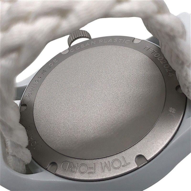 TOM FORD N.002 Ocean Plastic Men's Watch - White & Silver