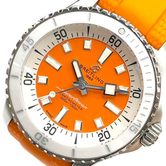 Breitling Superocean Automatic 36 - Orange Dial Ladies Watch