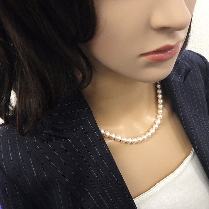 TASAKI Akoya Pearl Necklace & Earring Set in White Gold