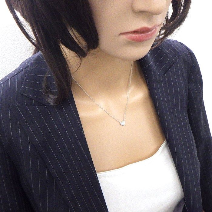 Tiffany & Co. Sentimental Heart Diamond Necklace in Platinum PT950