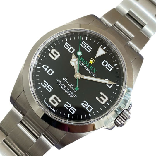 ROLEX Air-King 126900 Black Stainless Steel Men's Watch
