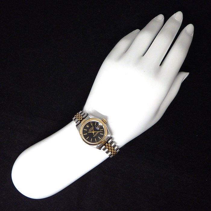 Rolex Datejust 79173 - 2000, Fluted Bezel, Black Dial, Jubilee Bracelet