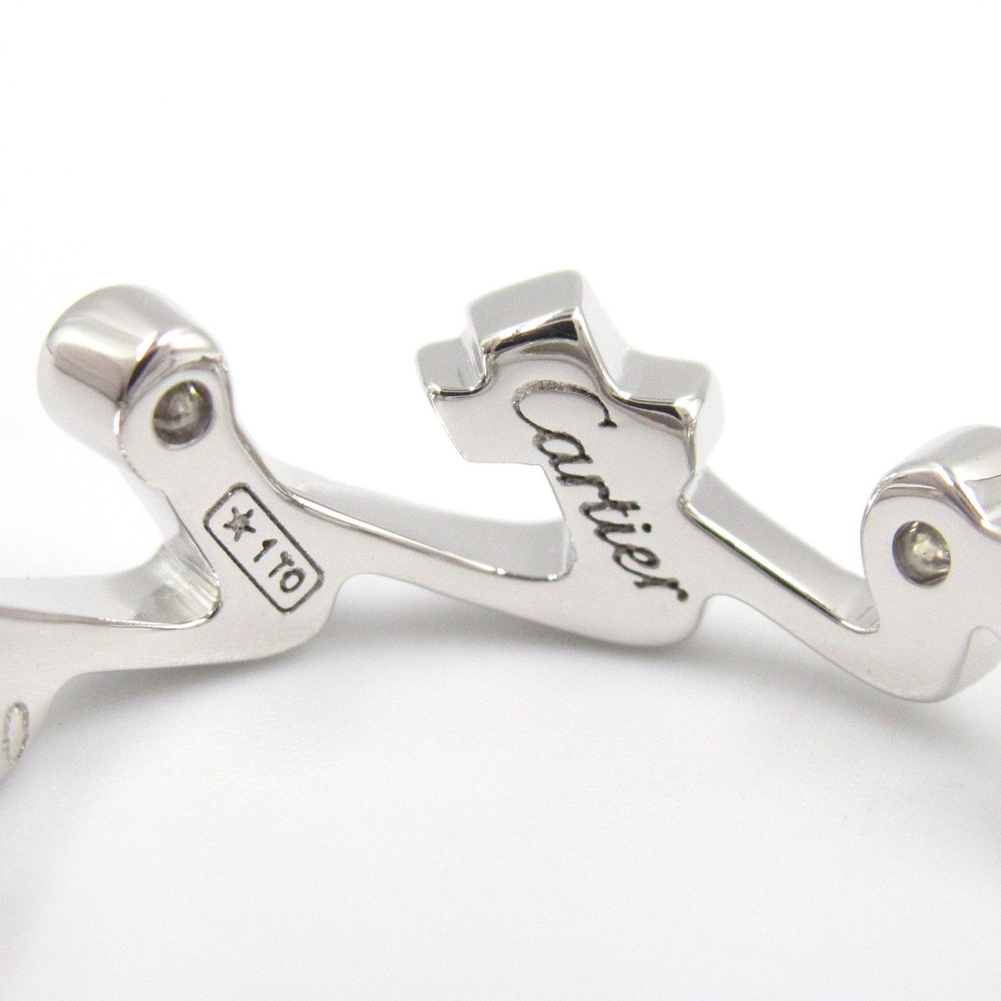 Cartier Signature 3PD Ring in 18K White Gold with Diamonds