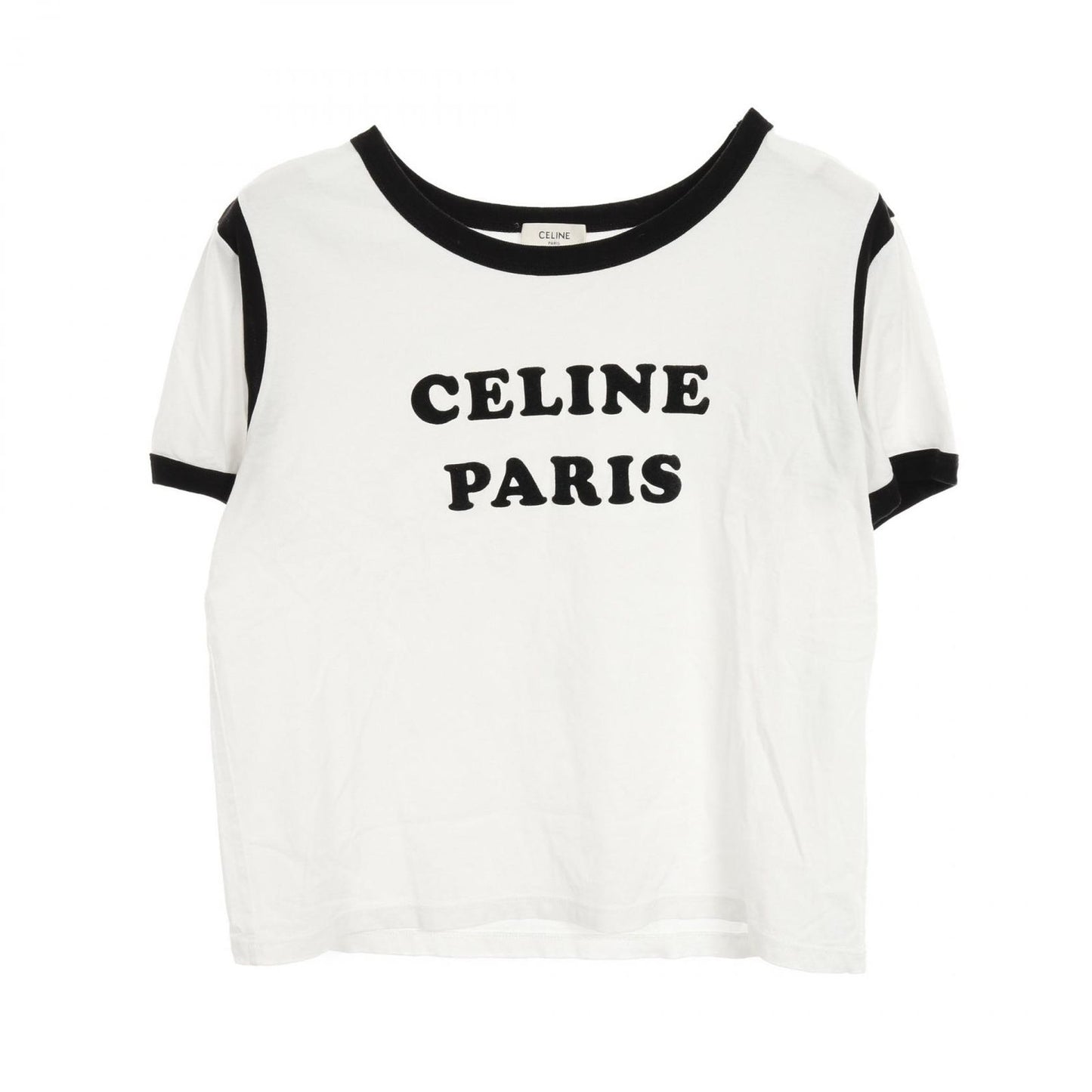 CELINE Boxy Cotton T-Shirt in White - Timeless Elegance