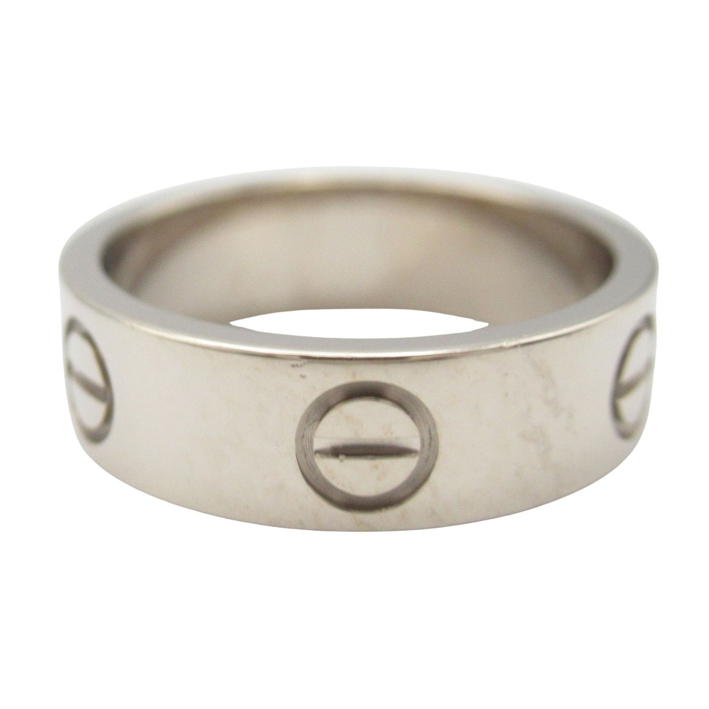 CARTIER Love Ring in K18 White Gold - Timeless Elegance