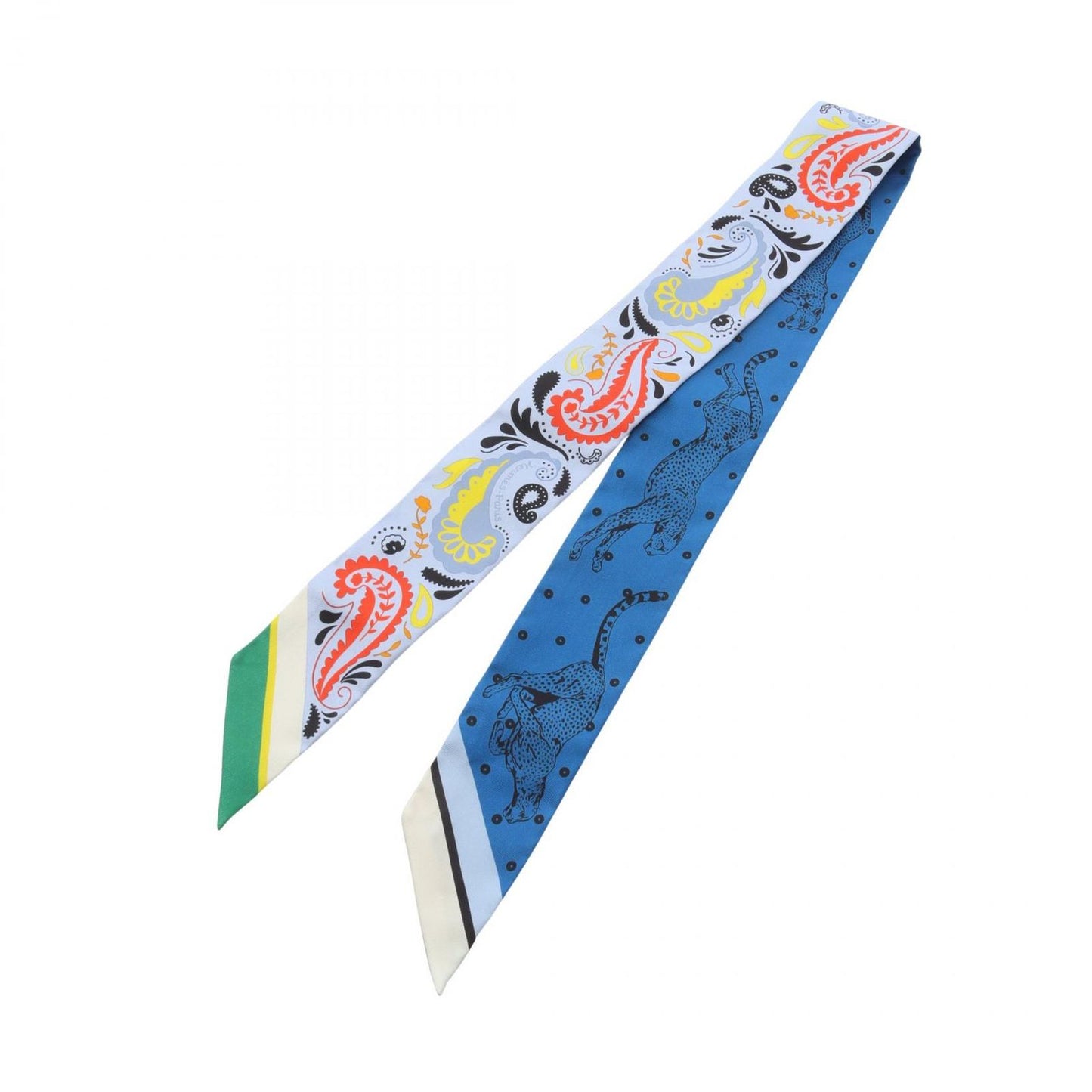 HERMES GUEPARDE BANDANA Twilly Scarf - Exquisite Silk Accessory