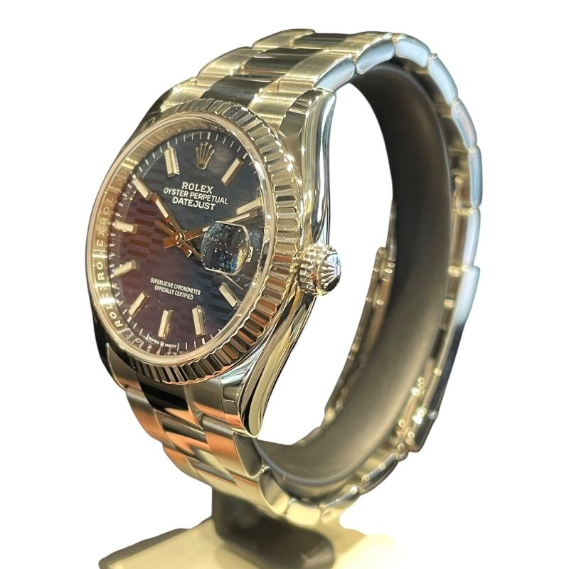 Rolex Datejust 36 Fluted Motif 126234 - Blue Dial, SS/WG