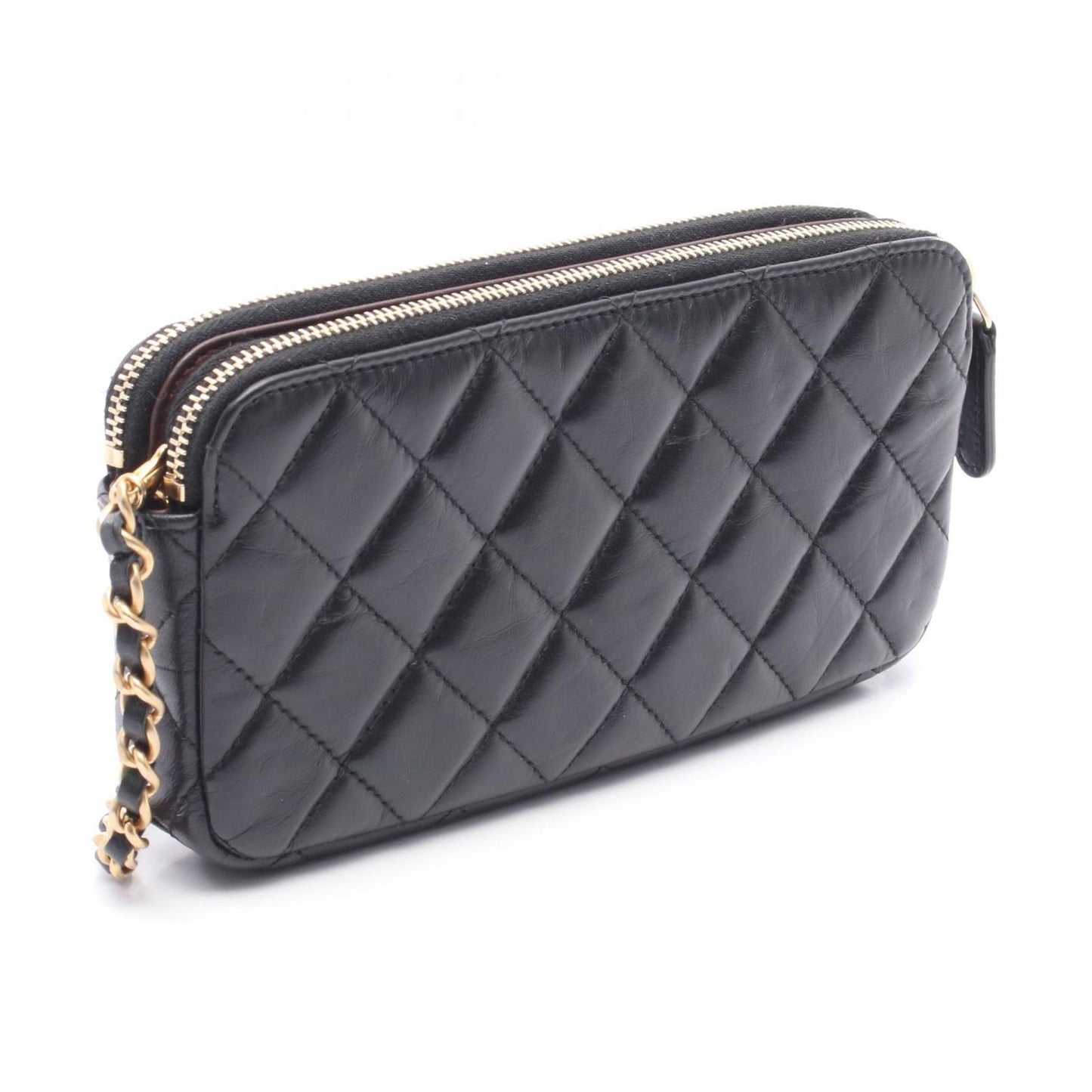 CHANEL 2.55 Matelassé Shoulder Bag - Timeless Black Leather