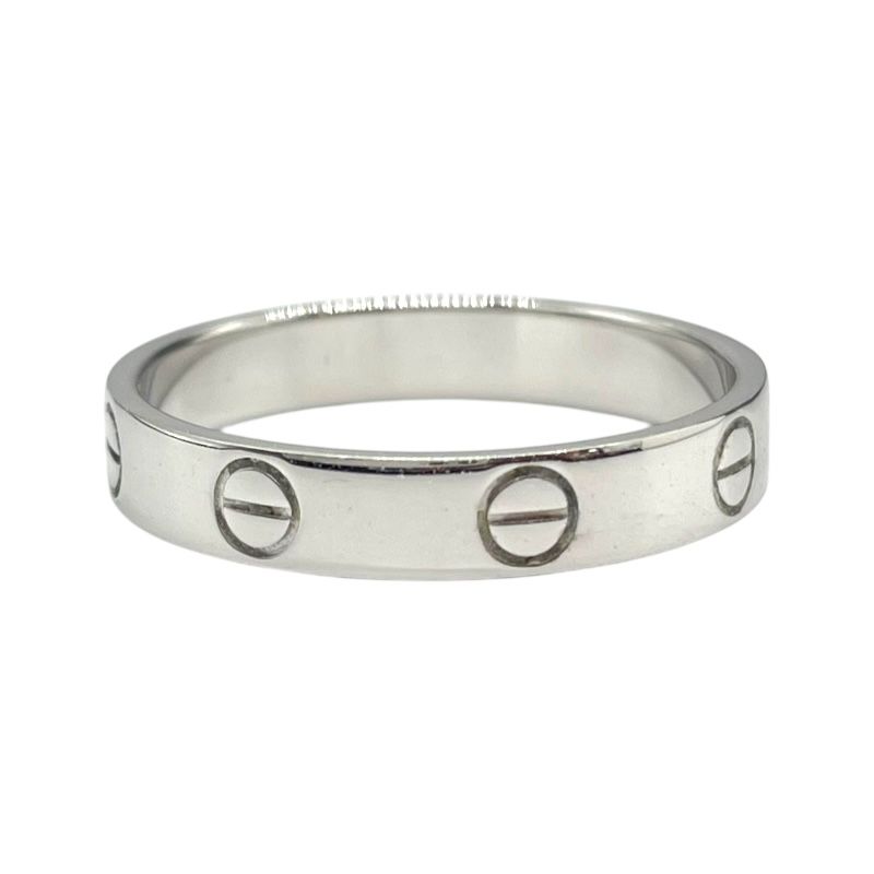 Cartier Mini Love Ring in 750WG - Exquisite Silver Jewelry