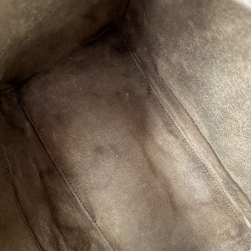 CELINE Luggage Micro Shopper in Orange & Navy Leather - Exclusive Handbag