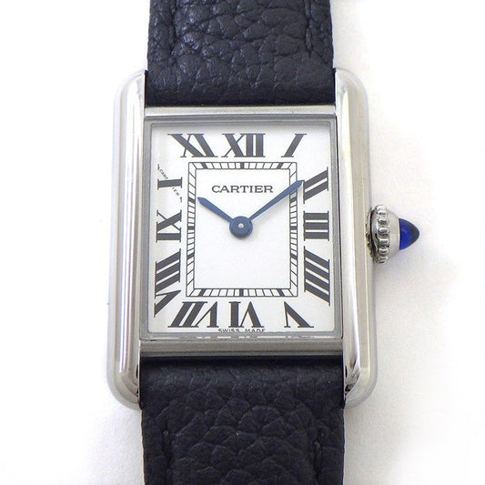 Cartier Tank Must SM WSTA0042 - Elegant Silver Dial with Black Alligator Strap