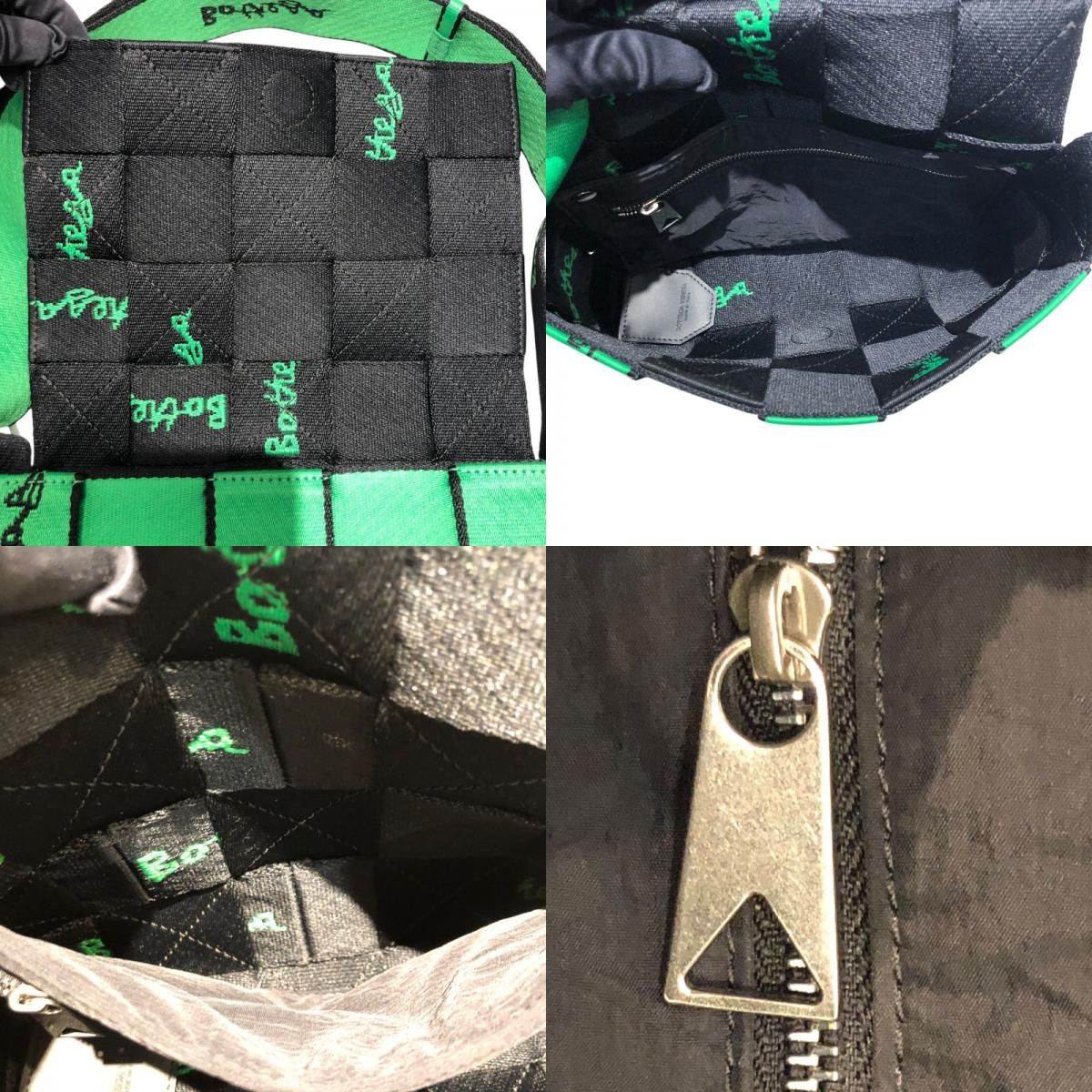 Bottega Veneta Webbing Cassette Shoulder Bag - Green/Black/Silver