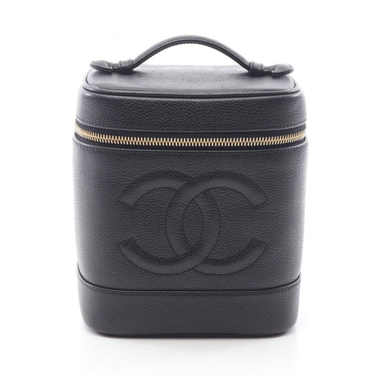 CHANEL Coco Mark Vanity Handbag in Black Leather - Timeless Elegance