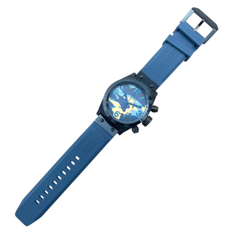 BRERA OROLOGI Eterno Chrono Camouflage Blue Chronograph Watch