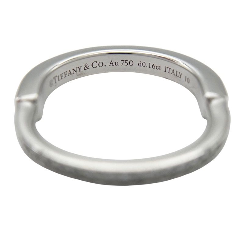 Tiffany & Co. Tiffany Lock Ring 0.16ct K18WG Diamond - Exquisite Elegance