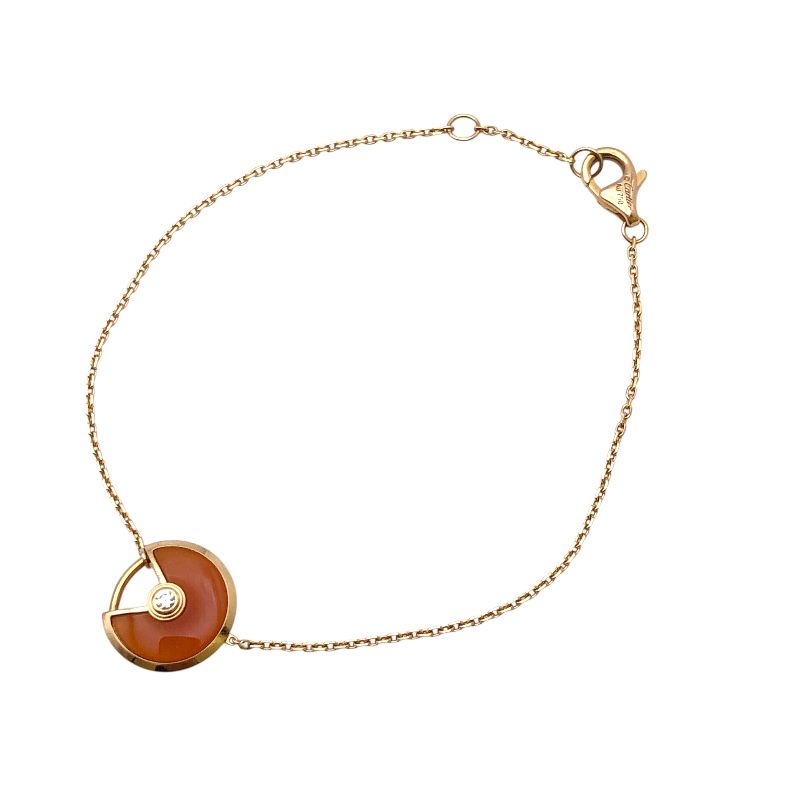 Cartier Amulet Bracelet in K18 Pink Gold with Diamonds