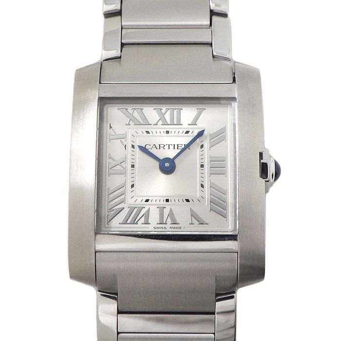 Cartier Tank Française SM WSTA0065 Silver Dial Luxury Watch