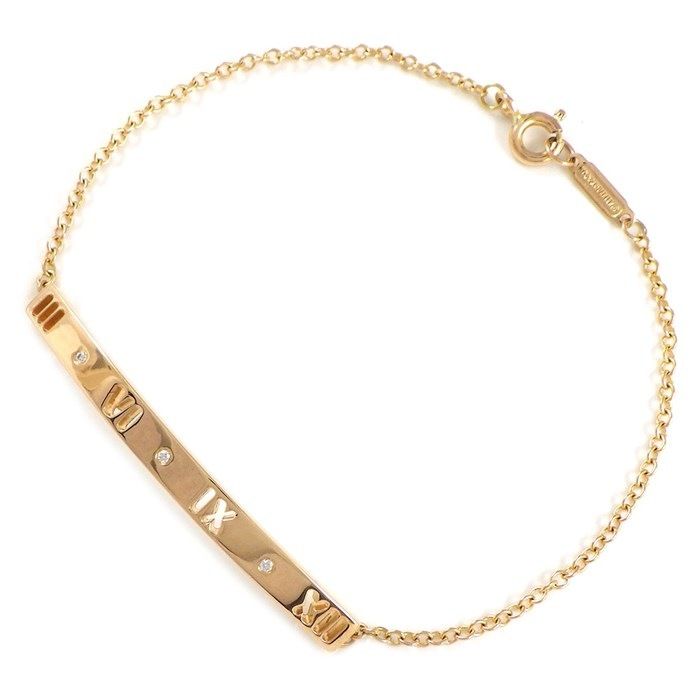 Tiffany & Co. Atlas Diamond Bracelet in K18 Pink Gold
