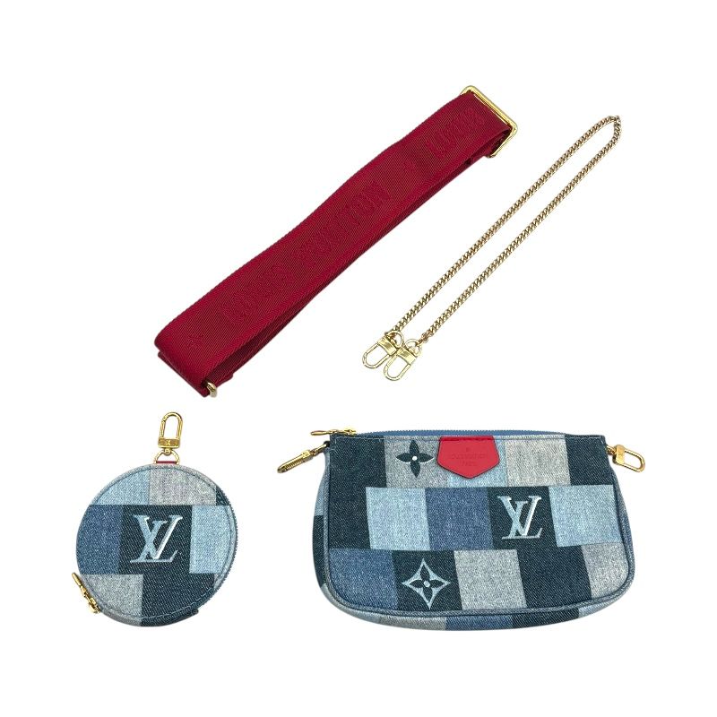 Louis Vuitton Multi-Pochette Accessoires M44990 - Blue Monogram Denim