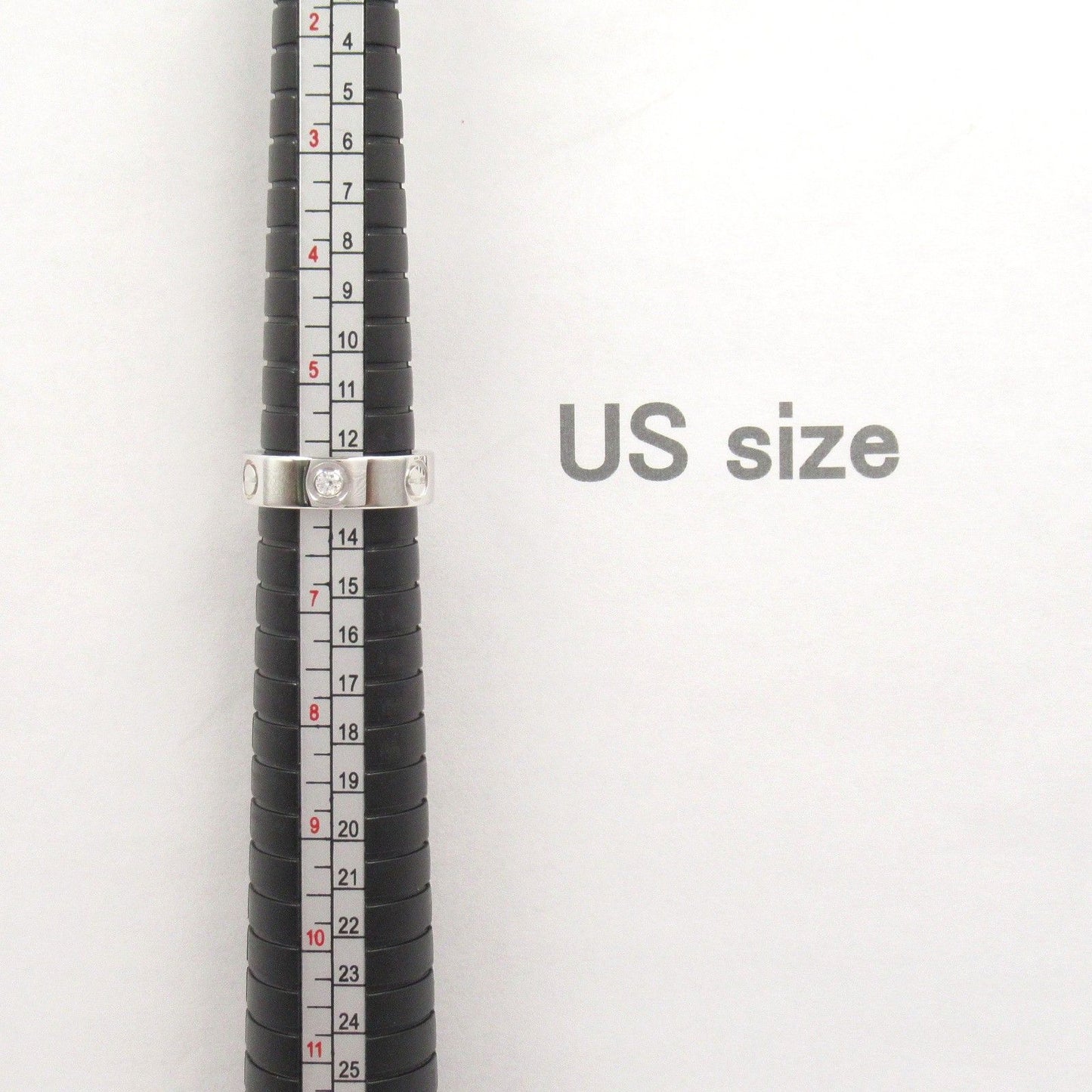 CARTIER Love Ring 3PD K18WG Diamond - Exquisite Luxury