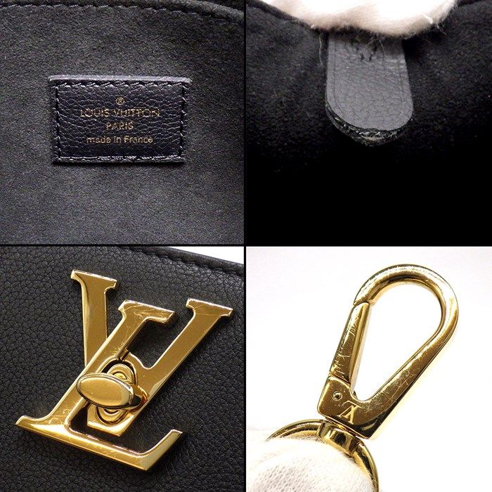 Louis Vuitton Lock & Go Lockme Handbag in Noir - Exquisite Craftsmanship