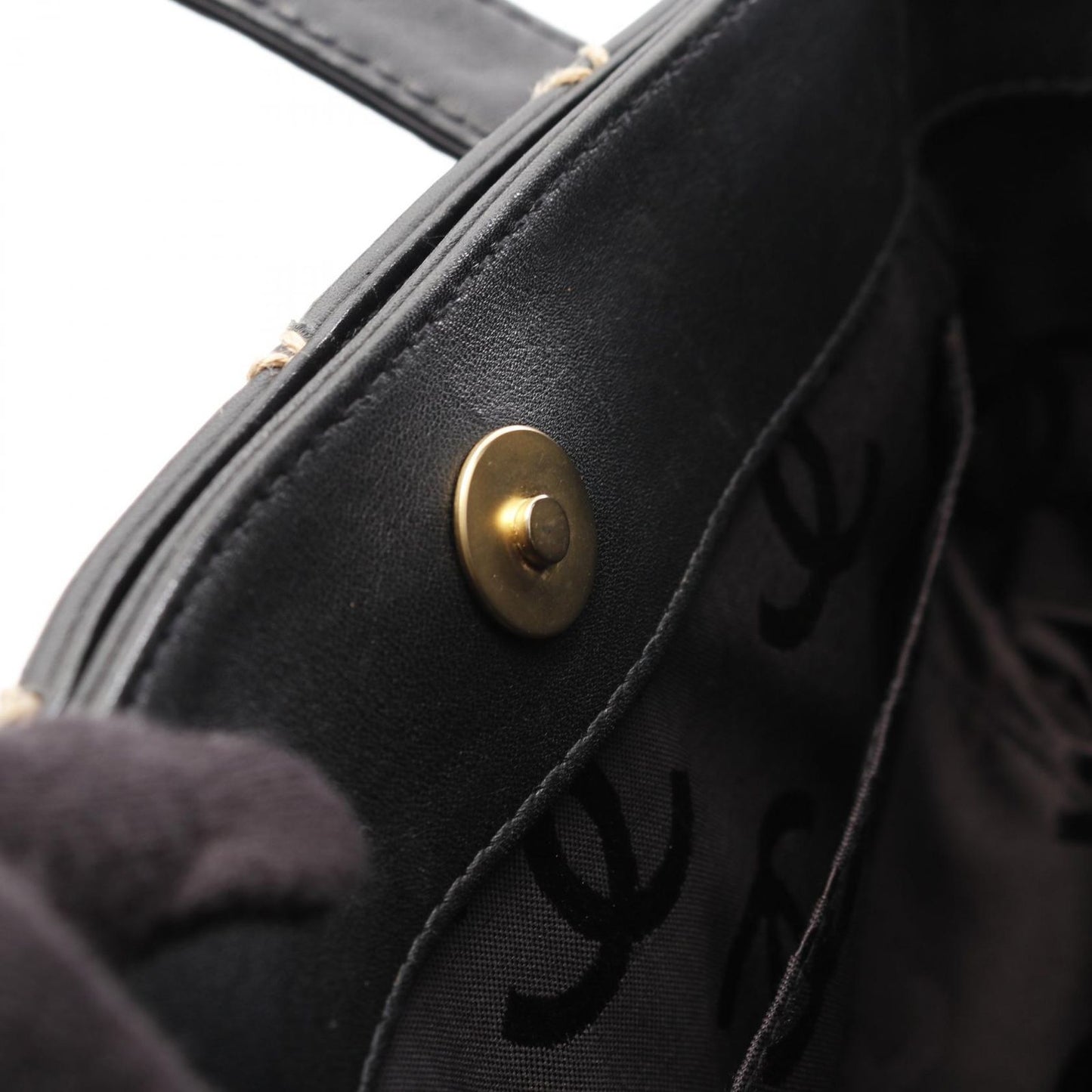 CHANEL Wild Stitch Tote Bag in Black Leather - Timeless Elegance