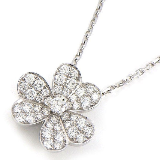 Van Cleef & Arpels Frivole SM Necklace with Diamonds in White Gold