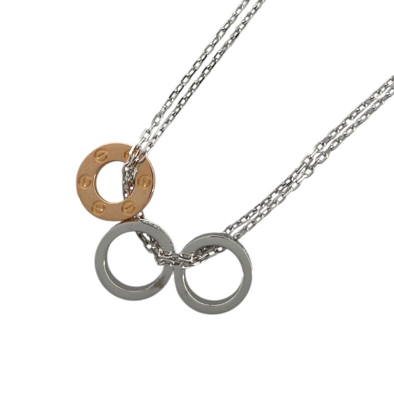 Cartier Love Series Hoop Necklace in 750WG Gold - Exquisite Elegance