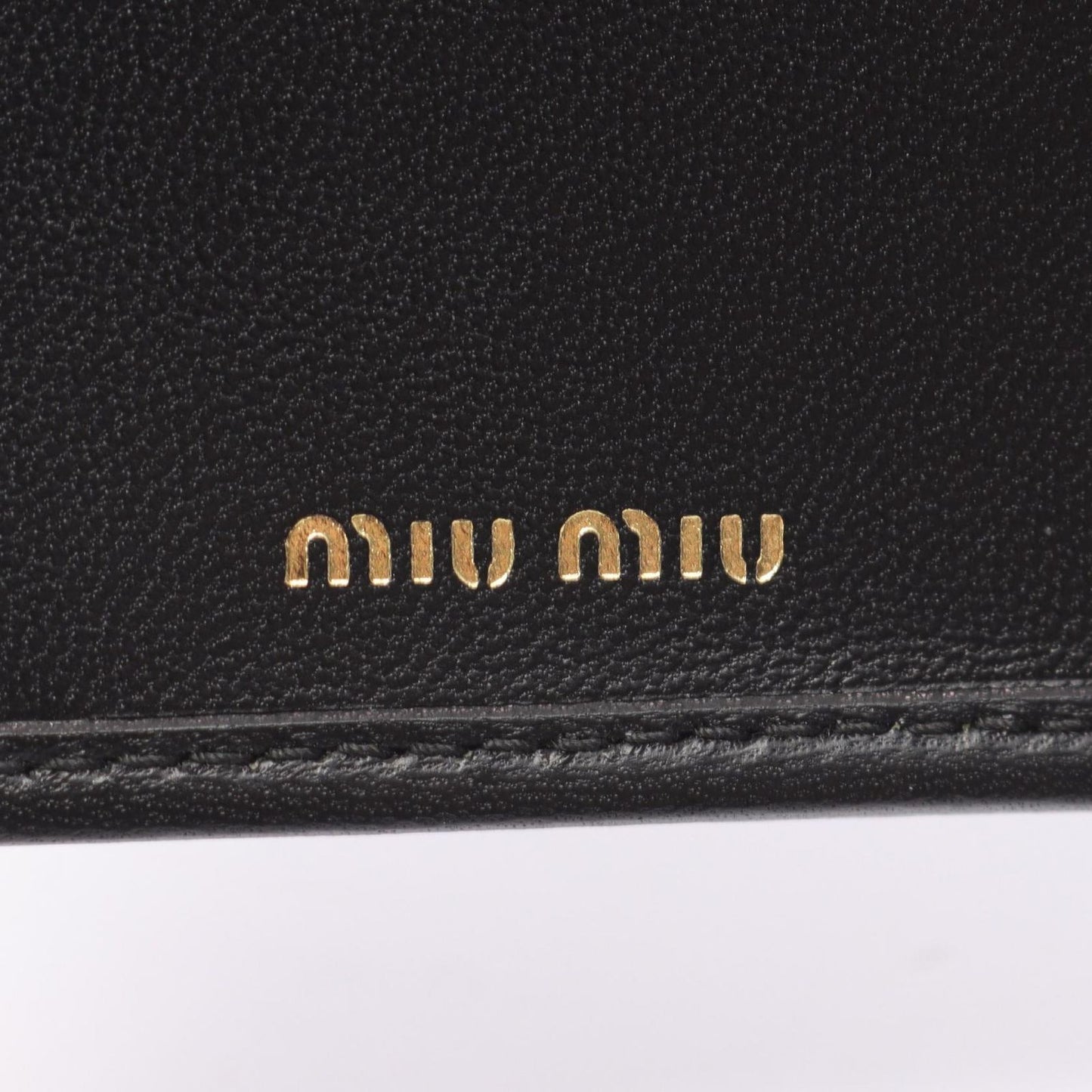 Miu Miu Matelassé Black Leather Wallet - Unused Luxury Accessory