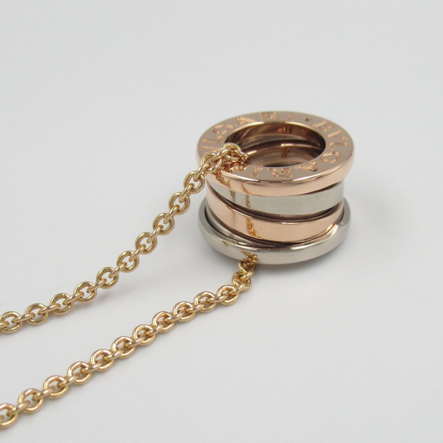 BVLGARI B-zero1 Perfect Mistake Necklace in K18 Pink & White Gold