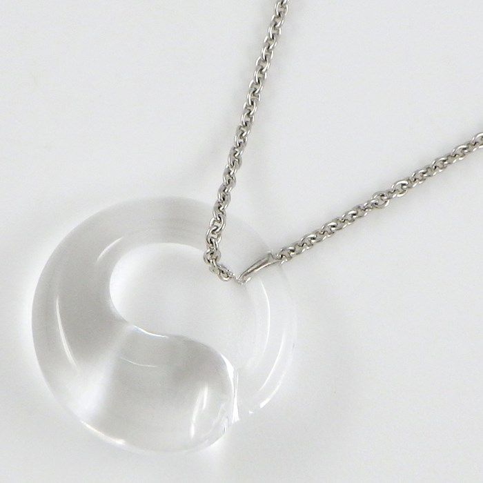 Tiffany & Co. Eternal Circle Necklace with Rock Crystal in Platinum