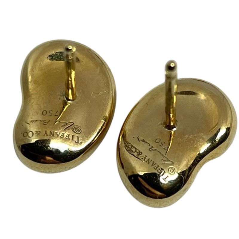 Tiffany & Co. 750YG Bean Earrings - Exquisite Luxury