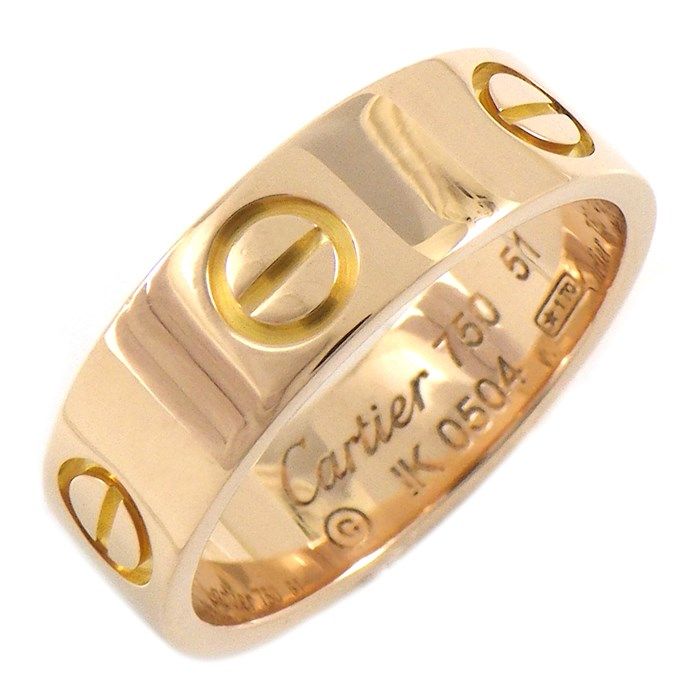 Cartier Love Ring Classic Model B4084851 in K18 Pink Gold