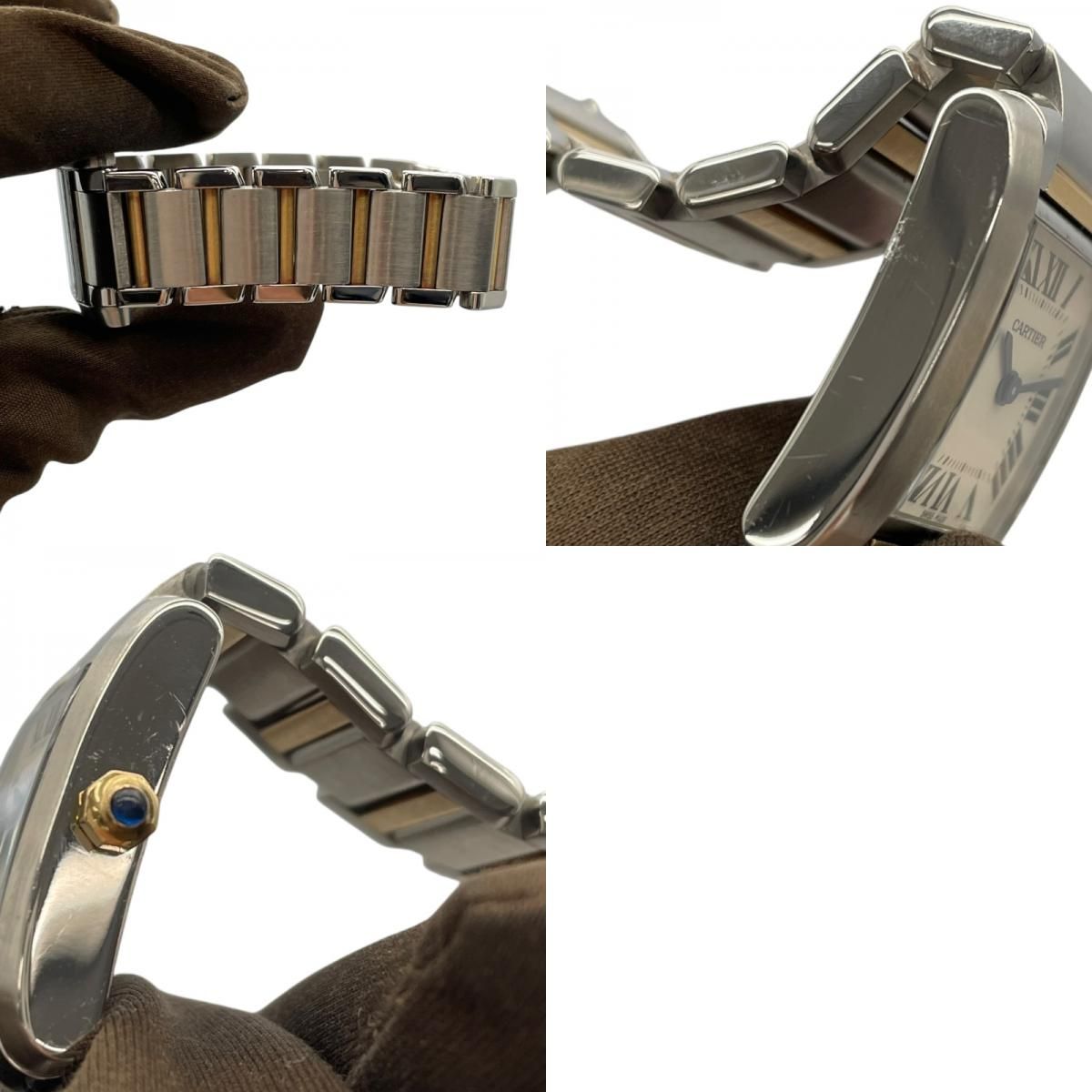 Cartier Tank Française SM W51007Q4 - Exquisite White Gold & Steel Timepiece