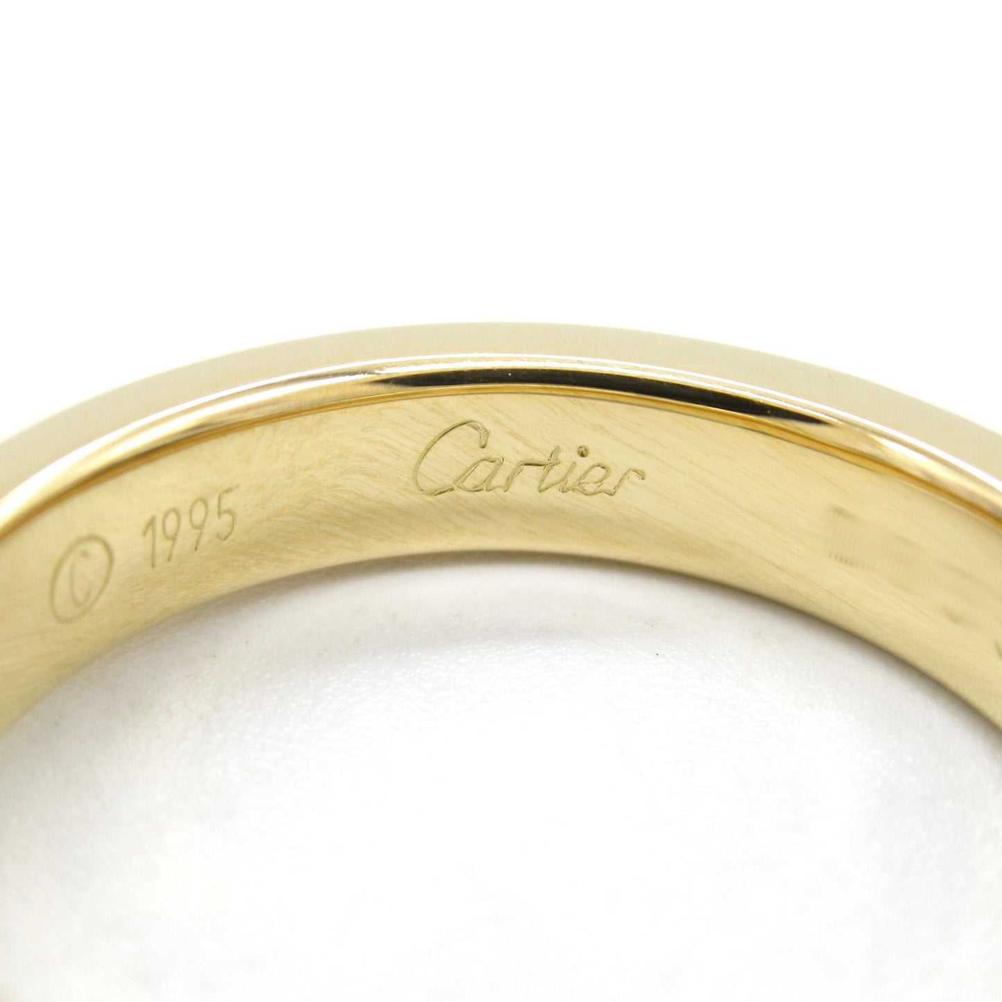 Cartier K18 Gold Thread Ring - Unisex Elegance