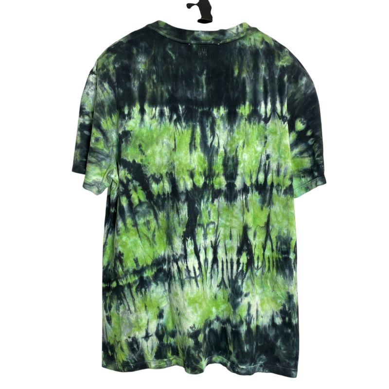AMI Alexandre Mattiussi Tie-Dye Print T-Shirt in Green - Men's Luxury Fashion