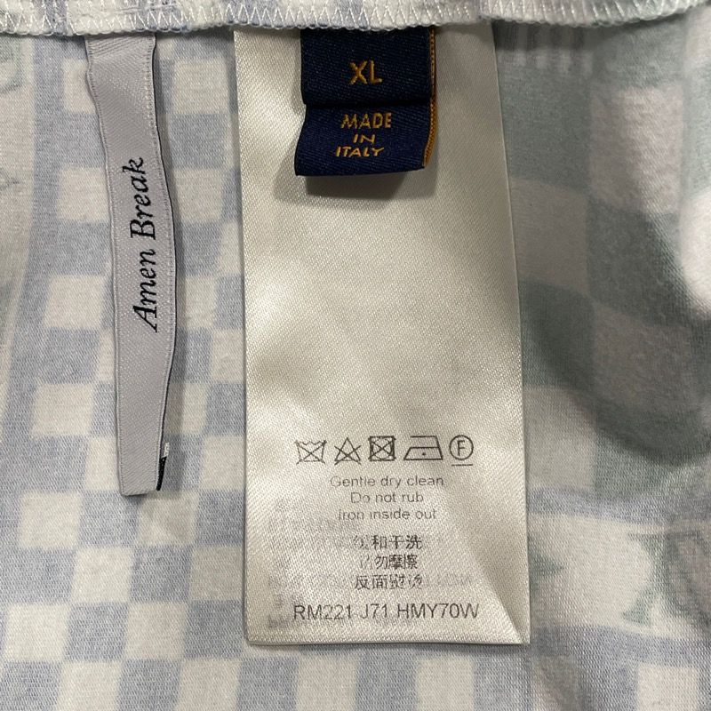 Louis Vuitton Pleated Slim Jersey Long Sleeve Shirt - Green XL