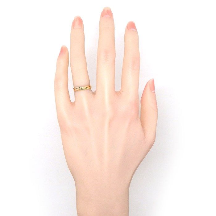 Cartier Trinity XS Ring in Tri-Color Gold - K18PG, K18WG, K18YG