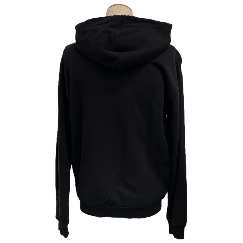 CELINE Logo Studded Black Cotton Sweatshirt - Size S