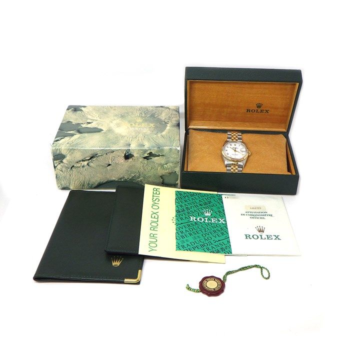 Rolex Datejust 16233 - 1991 White Dial, Fluted Bezel, Jubilee Bracelet