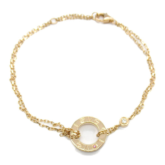 Cartier Love Circle Bracelet with Diamonds & Pink Sapphires