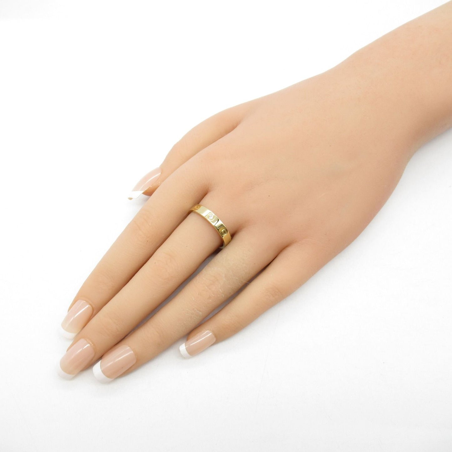 Cartier Mini Love Ring in 18K Yellow Gold with Diamonds