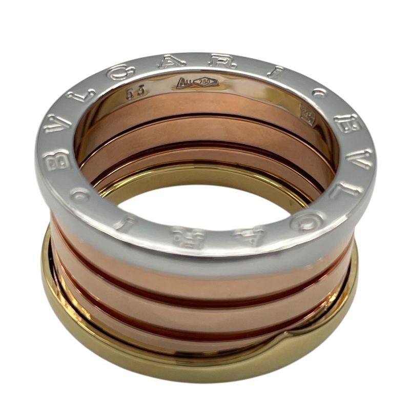 BVLGARI B.zero1 Perfect Mystery Ring in K18 Yellow, Pink & White Gold