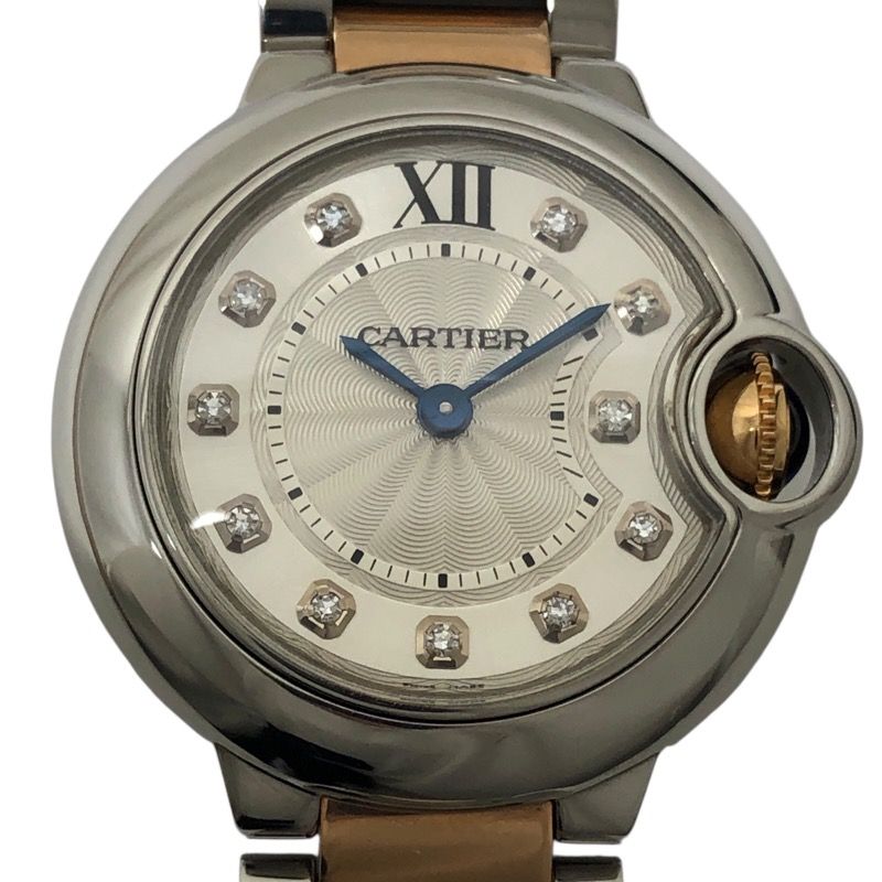 Cartier Ballon Bleu 28mm WE902030 Silver PG/SS Women's Watch