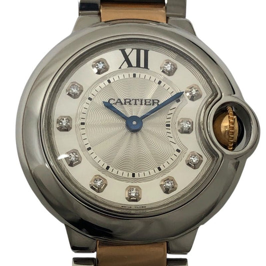 Cartier Ballon Bleu 28mm WE902030 Silver PG/SS Women's Watch