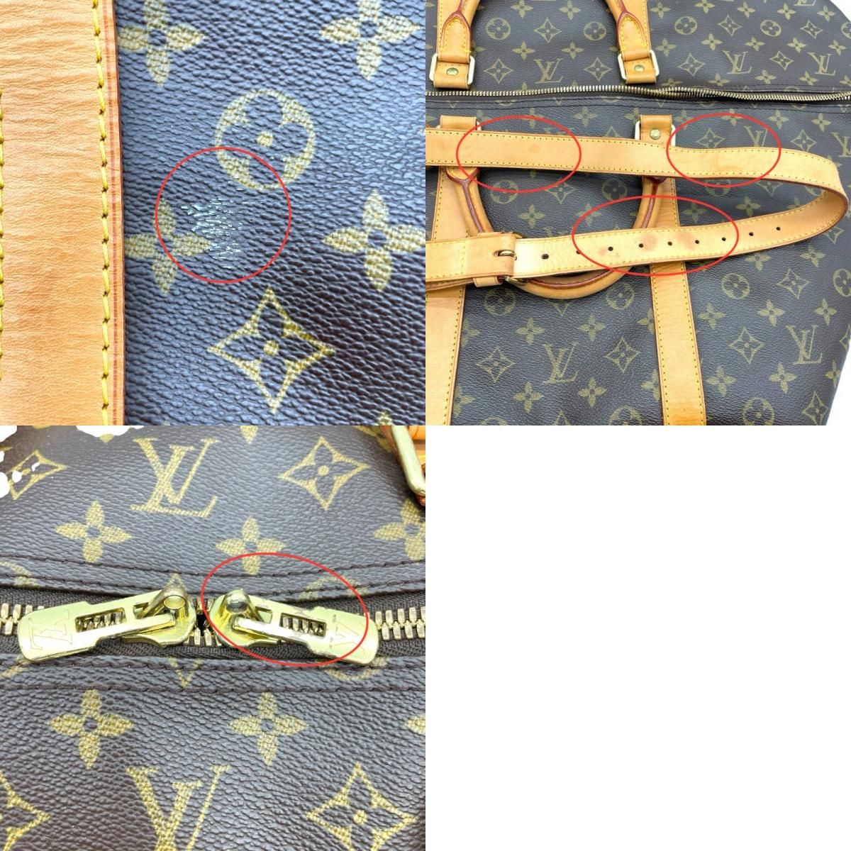 Louis Vuitton Keepall Bandoulière 60 Monogram Brown Unisex Bag