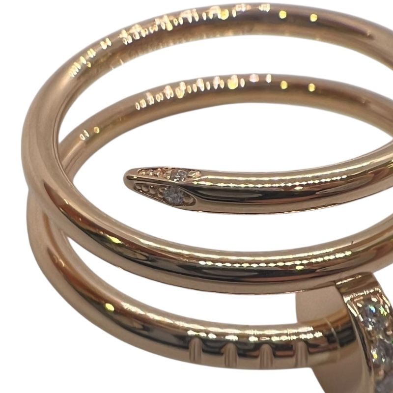 Cartier Juste un Clou Ring in 18K Pink Gold with Diamonds