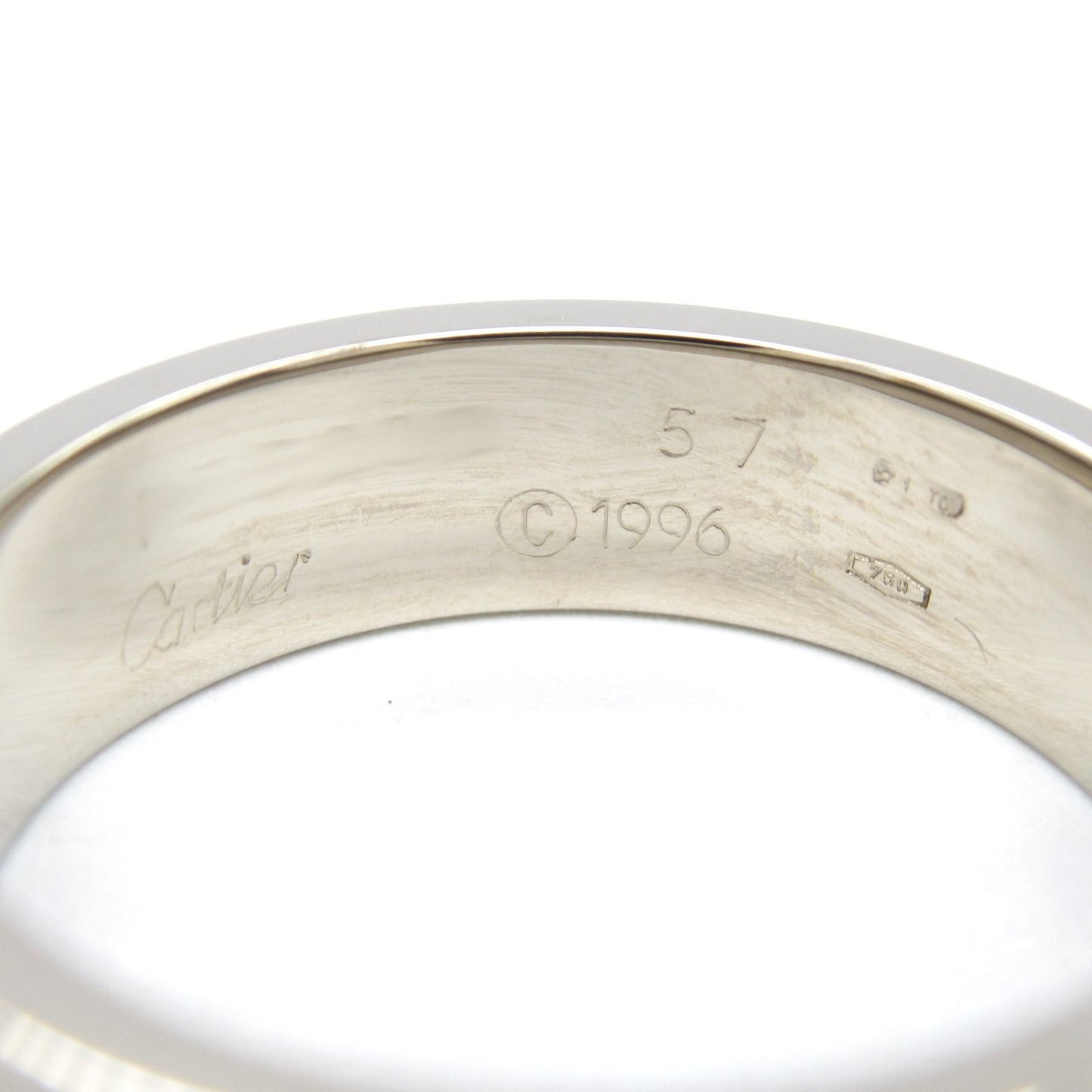 CARTIER Love Ring in K18 White Gold - Timeless Elegance