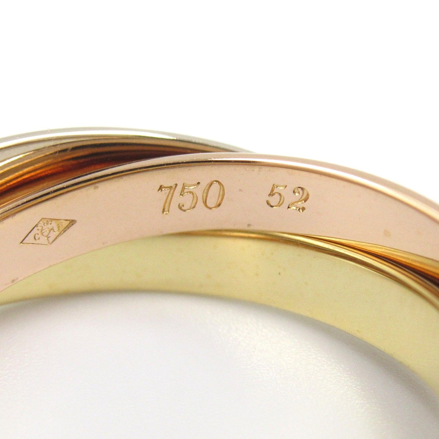 Cartier Trinity Ring in K18 Yellow, White & Pink Gold - Unisex