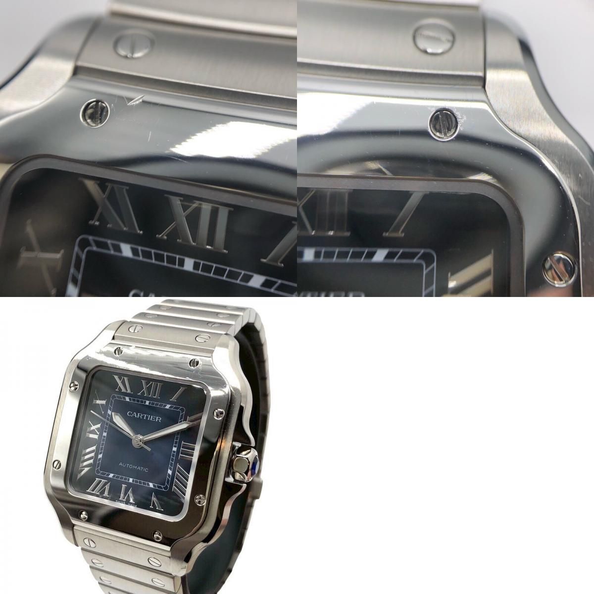 Cartier Santos de Cartier MM WSSA0063 Unisex Stainless Steel Watch